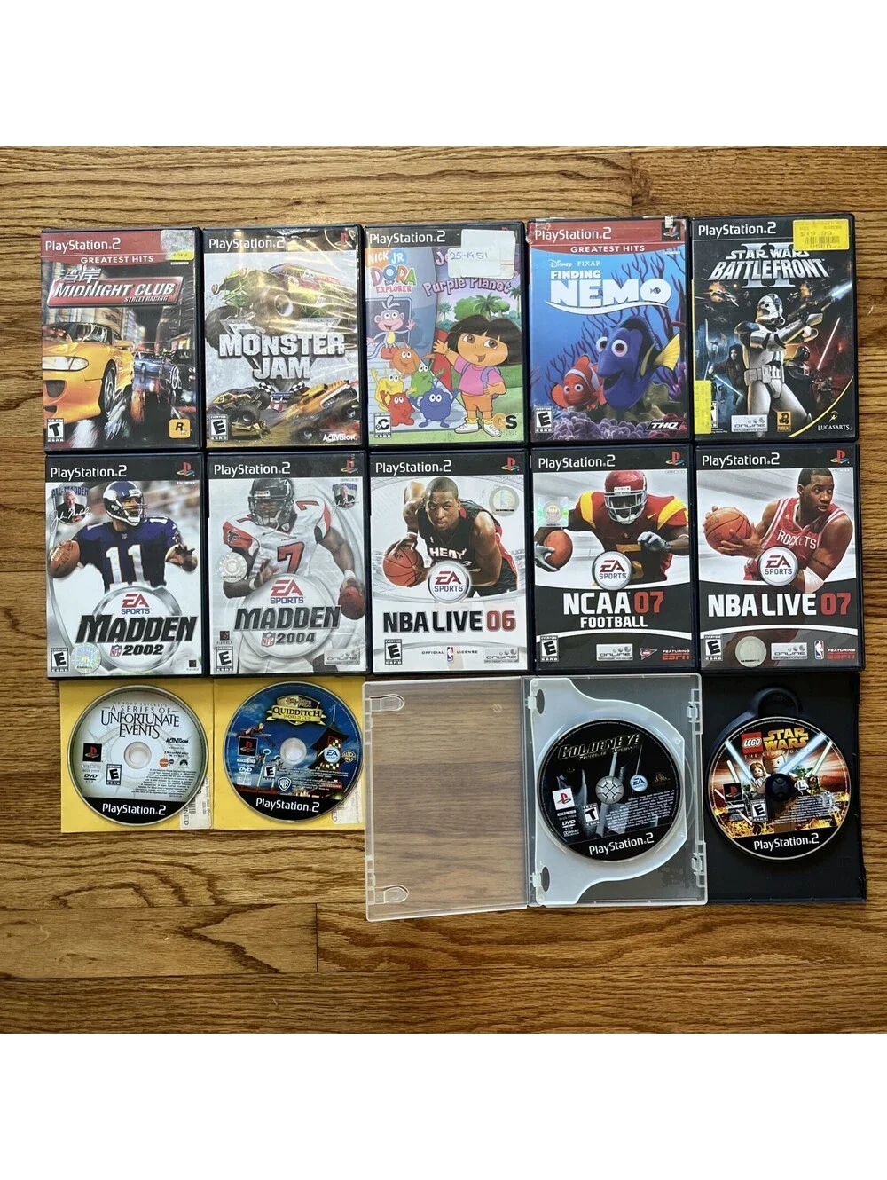 Sony PlayStation 2 PS2 Lot Of 14 Games: Star Wars, Monster Jam, Golden Eye, Lego
